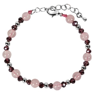 時尚潮流款 粉水晶手鍊  5g  扣環款  手圍約16cm