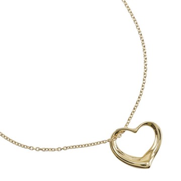 [日本直送] Tiffany & Co. Elsa Peretti 設計的 Open Heart 項鍊，18K 黃金，約 14.6 克，女士款 [二手]