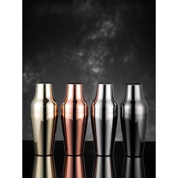 304不銹鋼法式調酒器調酒工具 波士頓600ml二段式調酒壺流線扣杯