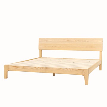 ◎雙人加大床座 床架 VIK PD NA色 白蠟木實木 床腳款 NITORI宜得利家居