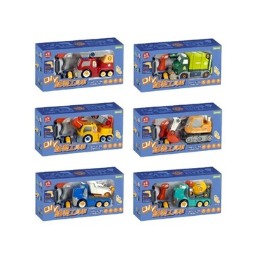 【現貨】模型車 玩具車 拆裝玩具 DIY組裝工具車 拆裝工程車 工程車 工程車玩具 工具車 小型工具車 興雲網購旗艦店