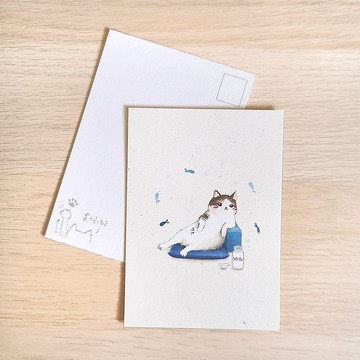 厚磅明信片 - 貓主開恩
