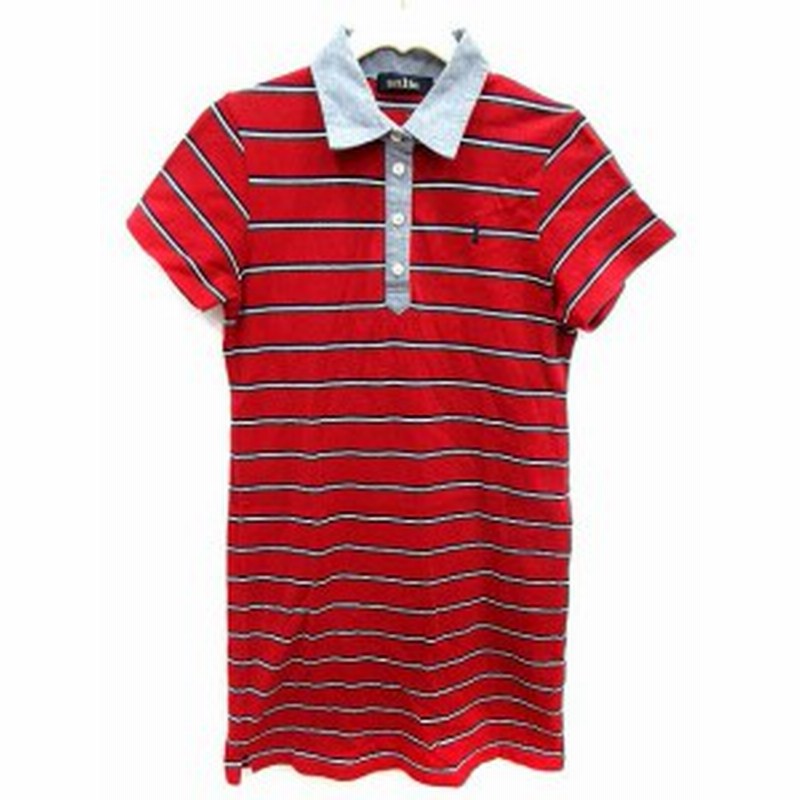 中古 イーストボーイ East Boy ワンピース タイト ひざ丈 半袖 ポロシャツ 9 赤 レッド Yi レディース 通販 Lineポイント最大1 0 Get Lineショッピング