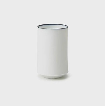 日本製 高杯200ml 窯變吳須藍 White Line 美濃燒 咖啡杯