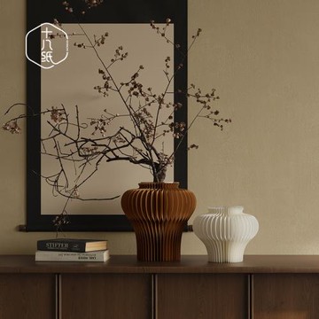 十八紙花瓶裝飾擺件創意花器客廳插花藝術個性家居北歐臥室送禮