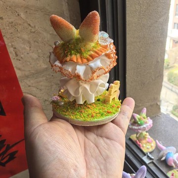 台灣出貨 手工粘土萌兔精靈擺件 粘土手作擺件 diy手作禮物 樹脂粘土兔兔公仔 純手工製作 桌面擺件 生日禮物 交換禮物