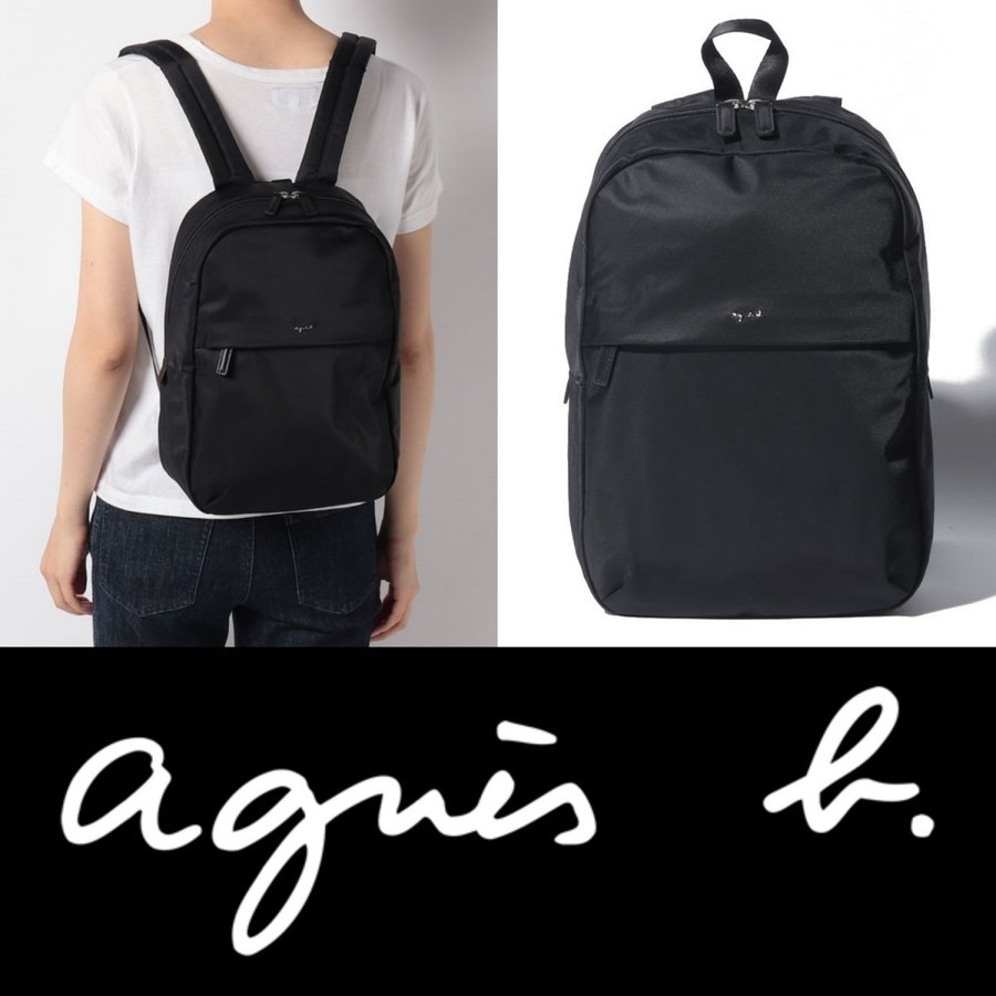 アニエスベー Agnes B ロゴ リュック バックパック ミニ 小さめ ナイロン ブラック レディース 取り寄せ 通販 Lineポイント最大0 5 Get Lineショッピング