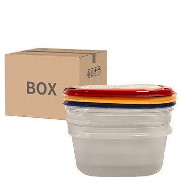 BUBUCook 正方形微波保鮮盒三件組  12組  1箱