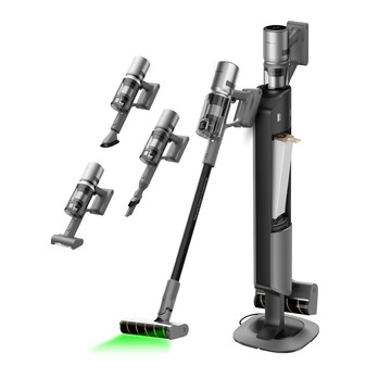 Dreame Z10S Station 自動集塵吸塵器 抗敏防纏版(雙恆壓梳齒割刀/綠光顯塵/4種吸頭/超輕量)
