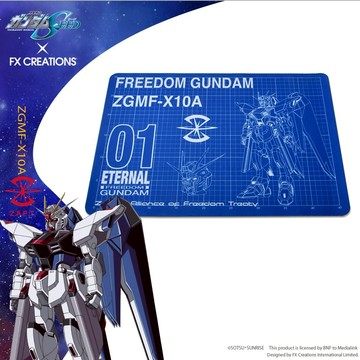 [452是我愛]【機動戰士鋼彈SEED】ZGMF-X10A 自由鋼彈 地墊#藍
