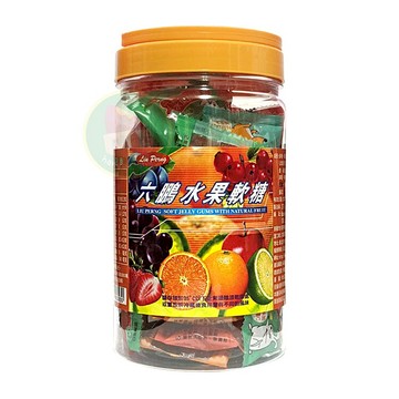 六鵬 水果軟糖 (100公克 /罐) 憨吉小舖