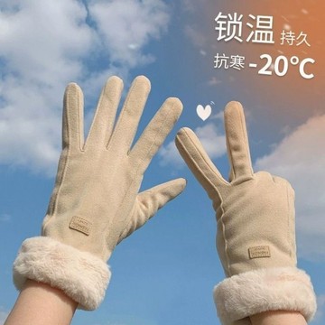 🔥爆款 熱銷 秋冬 保暖手套 女 加絨加厚 戶外 騎行 防凍手套 可觸屏 防風 防寒 防水 耐磨 高級 百搭 冬天