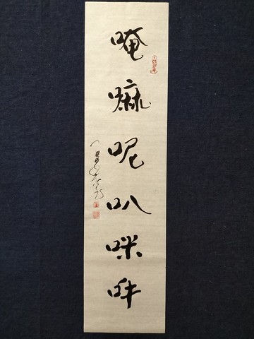 唵嘛呢叭咪吽  隨意楷  未裱