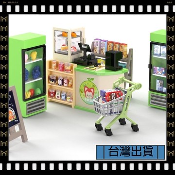 🔥台灣出貨🔥可開發票✅【大同小藝】迷你仿真食玩 超市拼裝 超市便利店 玩具 微縮擺件模型 兒童娃娃過家家