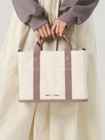 EIGHT S,M,L Canvas Bag [BEIGE]
