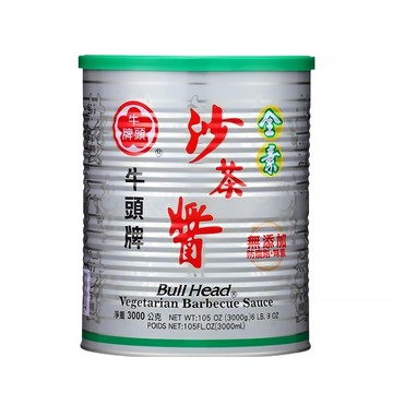 牛頭牌 素沙茶醬 適合各種素食調味  3000g  1罐