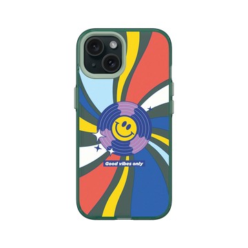 iPhone 15 Clear 憂墨綠 - Positive Vibes / 正好能量 - 就要正能量