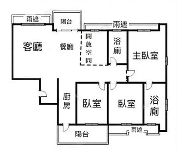 春秋行館3+1房車-前後陽台-雙衛開窗-純住家｜桃園市蘆竹區愛山街