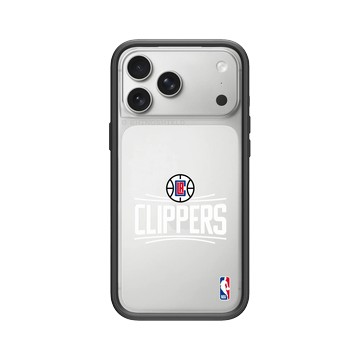 iPhone 17 Pro Max Mod NX -邊框背蓋組合 (相機按鈕) 黑 - NBA - Logo-洛杉磯快艇 L.A. Clippers - Light