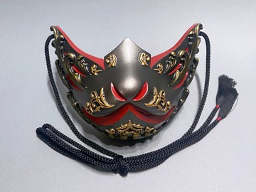 狐狸面具半秒哥德版，金屬紅