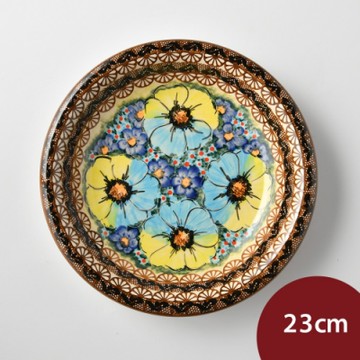 波蘭陶 極光冰河系列 圓形深餐盤 23cm 波蘭手工製