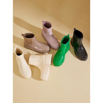 日系雨鞋女款2024新款成人外穿通勤水鞋女防水防滑軟底耐磨水膠鞋