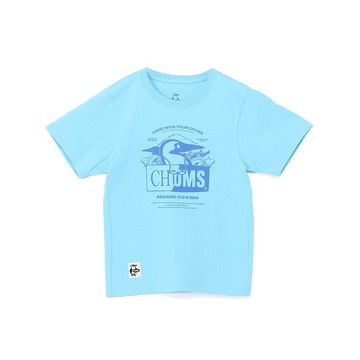 CHUMS Kids Old & New Booby T-Shirt 中大童 短袖上衣 淺藍 CH211442A002