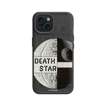 iPhone 15 SolidX 黑 - 迪士尼-星際大戰 Star Wars - 星際大戰 – 死星結構圖