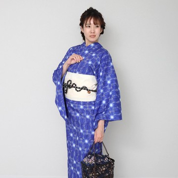 日本 和服 梭織 女性 浴衣 腰封 2件組 F Size x02-12a yukata