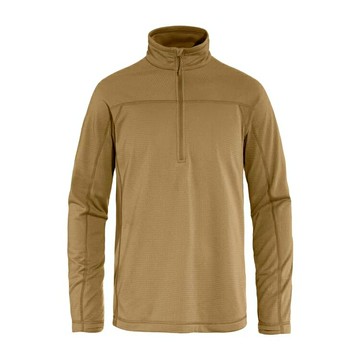 ├登山樂┤瑞典Fjallraven Abisko Lite Fleece 半開襟夾克 男 FR87113-232 蕎麥棕