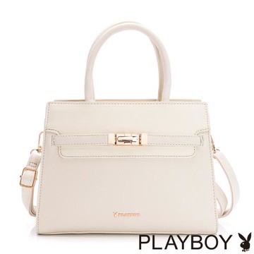 PLAYBOY - 手提包附長背帶   Serenity系列 - 米白色