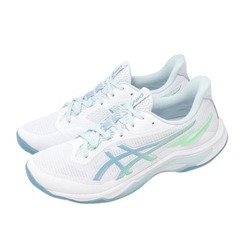 Asics 排球鞋 Netburner Ballistic FF 4 男女鞋 藍 羽排鞋 室內運動 亞瑟士 1053A070102