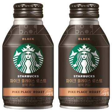 STARBUCKS 星巴克 派克市場黑咖啡  275ml  2罐