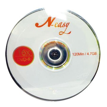 N-easy燒錄片DVD-R/16X/25片/布丁筒