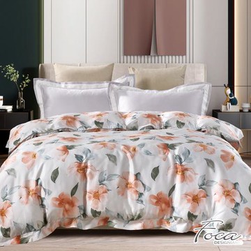 【FOCA】300織紗100%純天絲石墨烯鋪棉兩用被套(雙人6x7尺/多款任選)