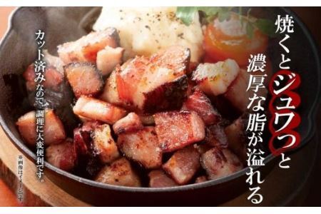 農家のベーコン ダイスカット 切り落とし 140g×6 小分け ベーコン 豚肉 ポーク ブロック BBQ おつまみ ギフト 冷凍 洞爺湖サミット バルナバハム バルナバフーズ 送料無料 北海道 札幌市