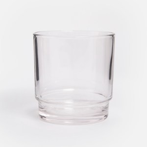 伊登可堆疊玻璃水杯280mL 圓型透明