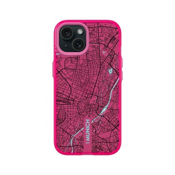 iPhone 15 Clear 粉漾桃 - JOCR - Munich (Black Logo)