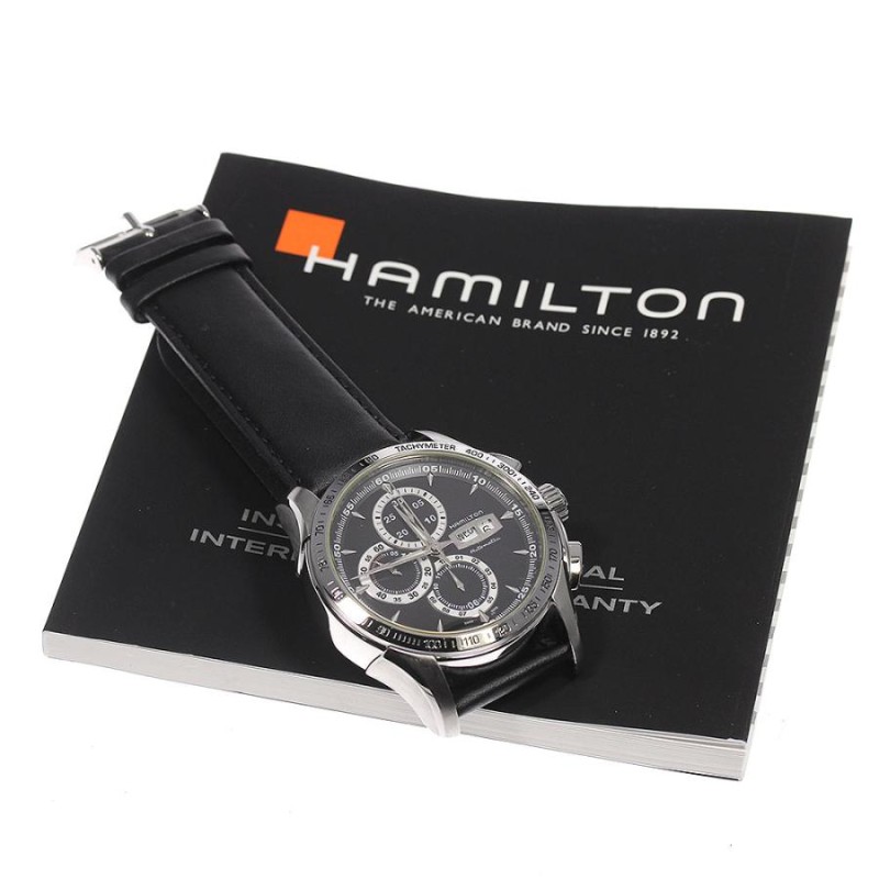 ☆良品☆保証書付き【HAMILTON】ハミルトン ジャズマスター ロードレーシング クロノグラフ デイデイト H328160 自動巻き メンズ_695660  | LINEショッピング