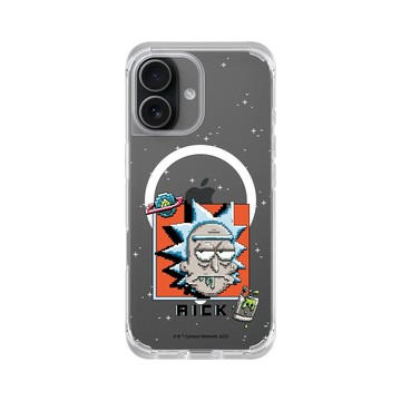 iPhone 17 ClearX (MagSafe 兼容) 晶透白 - 瑞克和莫蒂 Rick and Morty - Pixel瑞克
