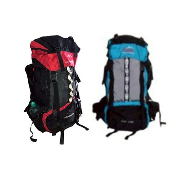 ~雪黛屋~EYE 後背包超大容量背負系統護腰防雨罩70L超輕1680D高防水尼龍布HEYE026