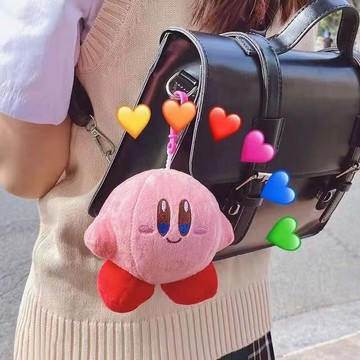 星之卡比吊飾🎀 粉色可愛卡比掛件公仔學生書包掛飾鑰匙扣 可愛吊飾 娃娃吊飾 背包吊飾 玩偶吊飾 包包掛飾 包包掛件