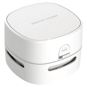 新款無線手持桌面吸塵器 8x8x6cm ABS材質 尼龍刷毛 3號電池  白色  不適用  1台
