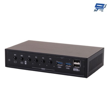 昌運監視器 hanwell mv401u3 4埠 影像分割處理器+k.v.m