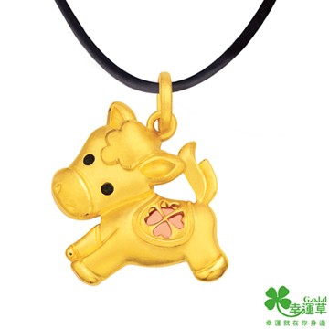 幸運草 瑪莉 水晶金墜