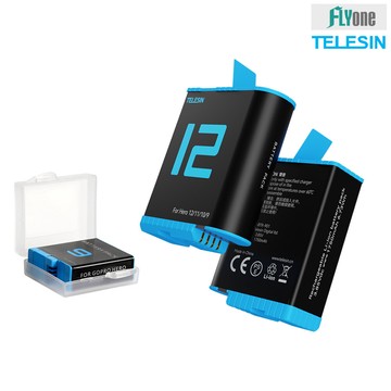(送電池收納盒) telesin泰迅 1750mah 相機專用電池 適用 gopro gp-154
