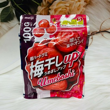 日本 meiji 明治 梅干しup 梅子嚼糖 100g 梅干風味嚼糖