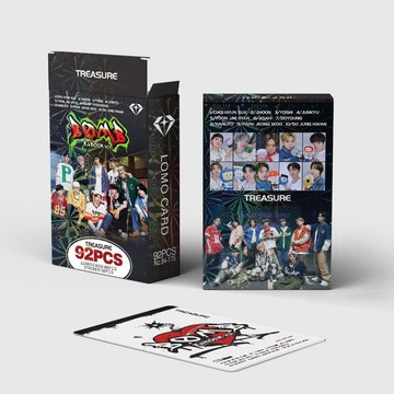 ⭐韓國代購正版⭐92張Treasure小卡專輯單曲B.O.M.B周邊照片卡盒雙面LOMO小卡