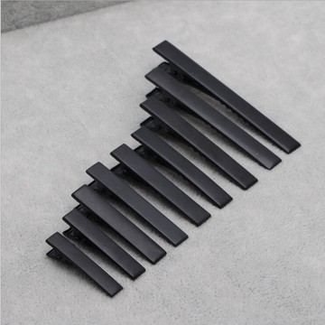 diy頭飾發飾材料輔料配件電泳黑鴨嘴夾魚嘴夾方夾邊夾發卡夾子