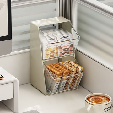 工廠現貨 茶包收納盒茶葉膠囊咖啡收納架茶水間吧臺透明展示架桌面置物架子487-LPS 保售後 台灣公司